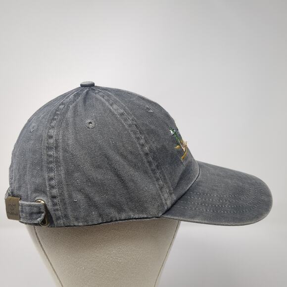 Lumber Scape Slideback Hat Gray One Size Embroidered Port & Company - Picture 5 of 9